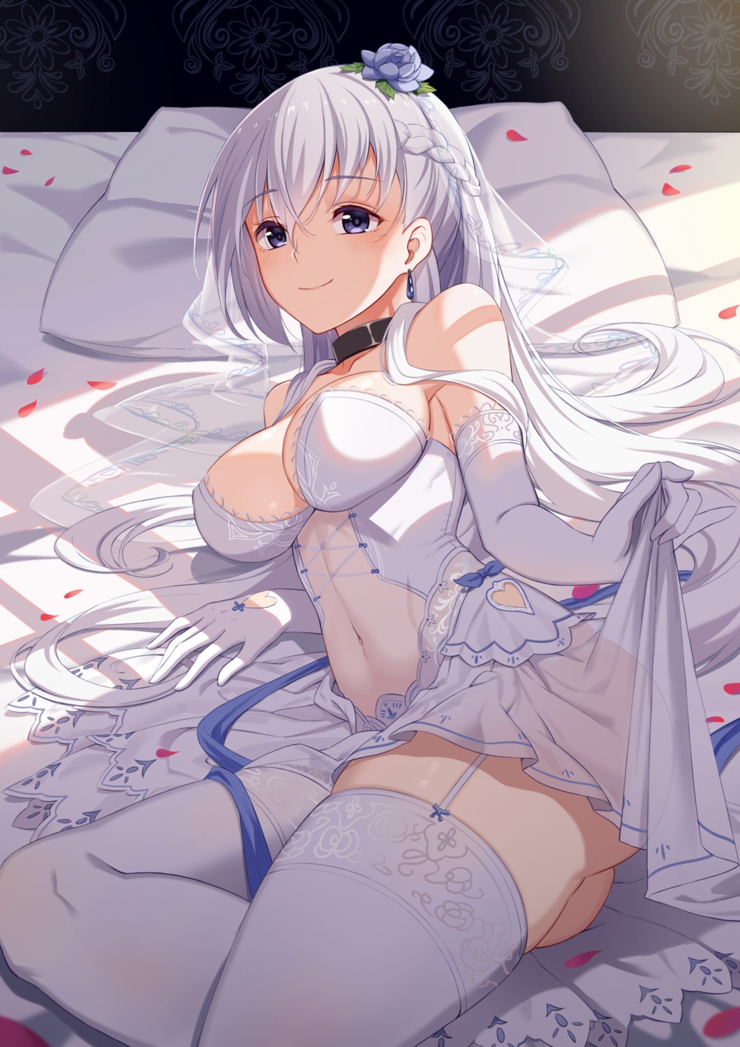 Baseness Azur Lane Belfast Azur Lane Cleavage Dress